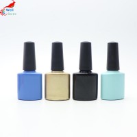 10ml customized rectangle shape glass nail polish bottles with caps and brush NB-29T